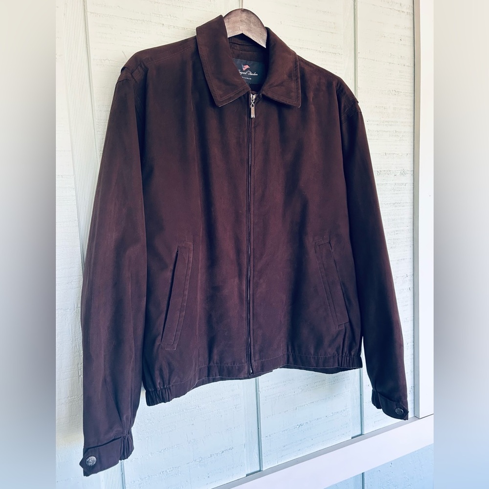 Newport Harbor Weatherproof Men's Rich Brown Lightweight Jacket